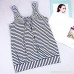 cobcob Women 2 Pieces Tankini Striped Vintage Sling top with High Waist Bottom Beachwear Swimsuit Set Navy B07P1Z4PXB